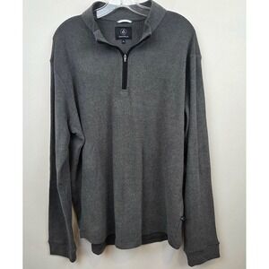 Swannies Golf Emery Quarter Zip Pullover Black Heather Mens XL